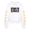 Off-White Herre FW21 Caravaggio-maleri-trykk Pullover Løs passform Hvit