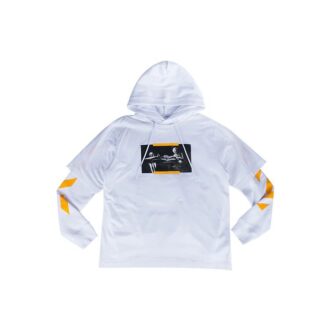 Off-White Herre FW21 Caravaggio-maleri-trykk Pullover Løs passform Hvit