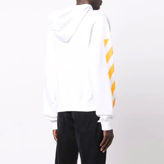 Off-White Herre FW21 Caravaggio-maleri-trykk Pullover Løs passform Hvit