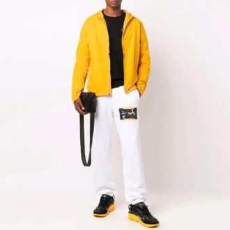 Off-White Herre FW21 Caravaggio-maleri-trykk Sportsbukser/Joggebukser Hvit