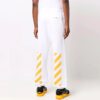 Off-White Herre FW21 Caravaggio-maleri-trykk Sportsbukser/Joggebukser Hvit