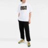 Off-White Herre FW21 Caravaggio-mønstertrykk Rundhalset kortærmet Slim Fit hvit T-skjorte
