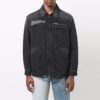 Off-White Herre FW21 Casual vasket effekt Denim mørk grå jakke