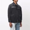 Off-White Herre FW21 Casual vasket effekt Denim mørk grå jakke