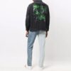 Off-White Herre FW21 Casual vasket effekt Denim mørk grå jakke