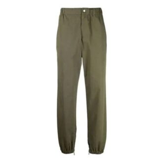 Off-White Herre FW21 Ensfarget Bundle Feet Sportsbukser/Joggebukser Løs Passform Grønn