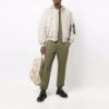 Off-White Herre FW21 Ensfarget Bundle Feet Sportsbukser/Joggebukser Løs Passform Grønn