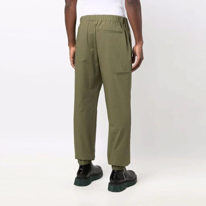 Off-White Herre FW21 Ensfarget Bundle Feet Sportsbukser/Joggebukser Løs Passform Grønn