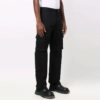 Off-White Herre FW21 Ensfarget Cargo Casual Langbukse/Bukser Løs Passform Svart