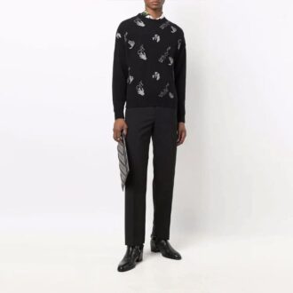 Off-White Herre FW21 ensfarget casual langbukser/bukser svart