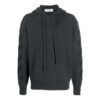 Off-White Herre FW21 Ensfarget Logo Intarsia Hettegenser Ullgenser Versjon Grå