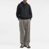 Off-White Herre FW21 Ensfarget Logo Intarsia Hettegenser Ullgenser Versjon Grå