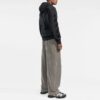 Off-White Herre FW21 Ensfarget Logo Intarsia Hettegenser Ullgenser Versjon Grå