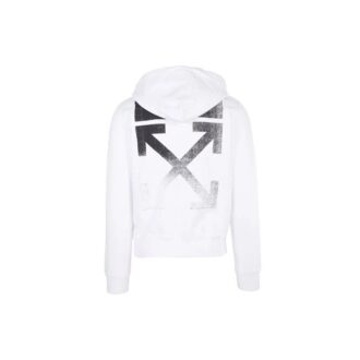 Off-White Herre FW21 Gradient Arrow Pattern Langermet Loose Fit Hvit