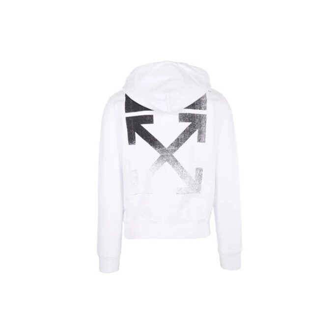 Off-White Herre FW21 Gradient Arrow Pattern Langermet Loose Fit Hvit