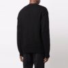 Off-White Herre FW21 Hands Off Logo Alfabet Rundhalset Ullgenser Løs Passform Svart