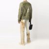 Off-White Herre FW21 Ikonisk pilemønster Snøring Løs passform Grønn