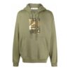 Off-White Herre FW21 Illustrasjon Trykk Løs Passform Grønn