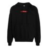 Off-White Herre FW21 Logo Alfabet Pilmønster Trykk Pullover Løs Passform Svart