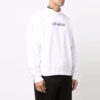 Off-White Herre FW21 Logo Alfabet-trykk Rundhalset genser Løs passform Hvit