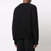Off-White Herre FW21 Logo Arrows-mønster Langermet Ullgenser Svart