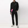 Off-White Herre FW21 Logo-genser med snøring, løs passform, svart