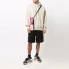 Off-White Herre FW21 Logo Gummi Pil Pullover Løs Passform Beige