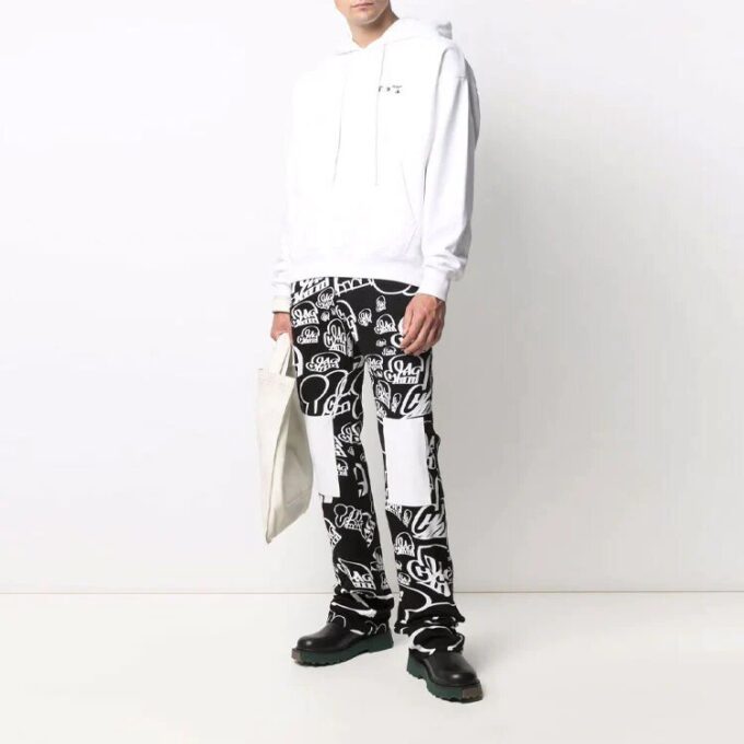 Off-White Herre FW21 Logo Hvit