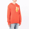 Off-White Herre FW21 Logo Intarsia Strikk Pullover Hettegenser Ullgenser Løs Passform Oransje