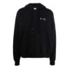 Off-White Herre FW21 Logo-mønster Løs passform Svart