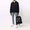 Off-White Herre FW21 Logo-mønster Løs passform Svart