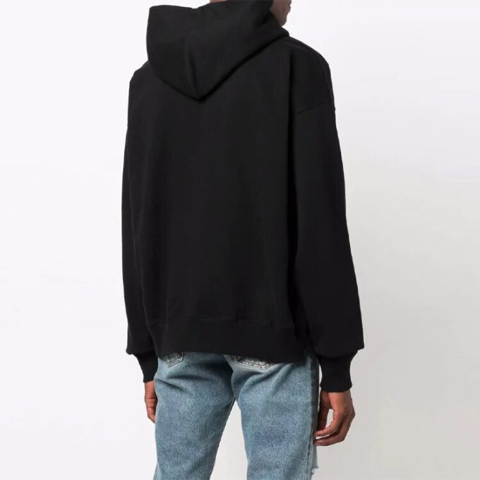 Off-White Herre FW21 Logo-mønster Løs passform Svart