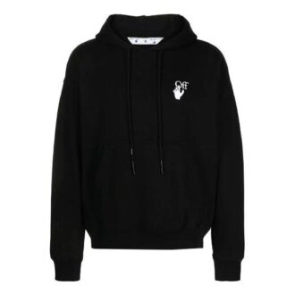 Off-White Herre FW21 Logo-mønster Løs Svart