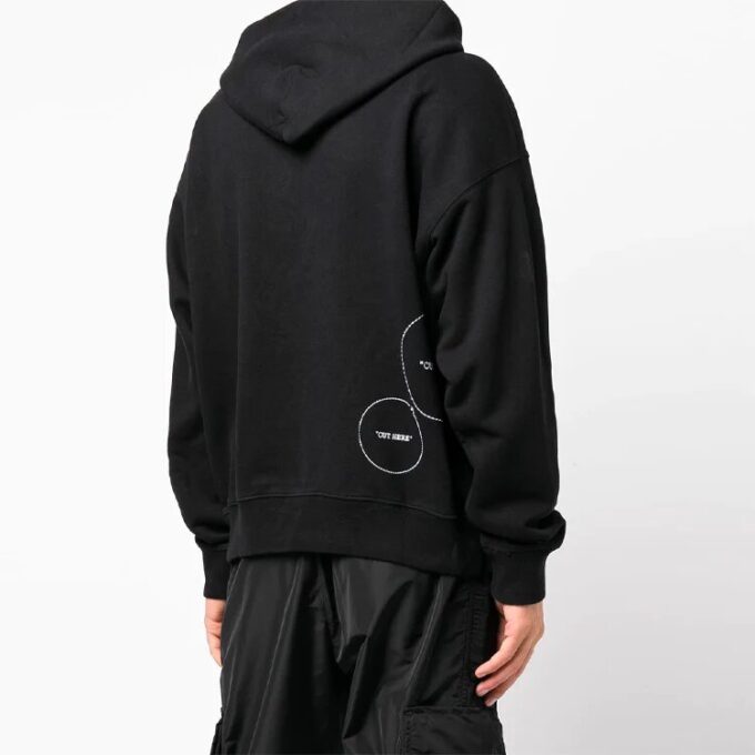 Off-White Herre FW21 Logo-mønster Løs Svart