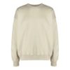 Off-White Herre FW21 Logo-mønster Rundhalset genser Løs passform Kremgul