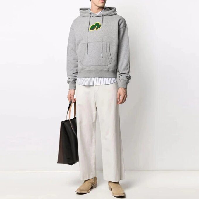 Off-White Herre FW21 Logo-mønstertrykk Grå