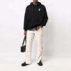 Off-White Herre FW21 Logo Pullover Loose Fit Svart