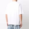 Off-White Herre FW21 Logo Rundhalset Kortærmet Løs Passform Hvit T-skjorte
