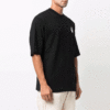 Off-White Herre FW21 Logo Rundhalset Kortærmet Løs Passform Svart T-skjorte