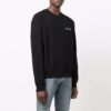 Off-White Herre FW21 Logo Rundhalset Pullover Svart