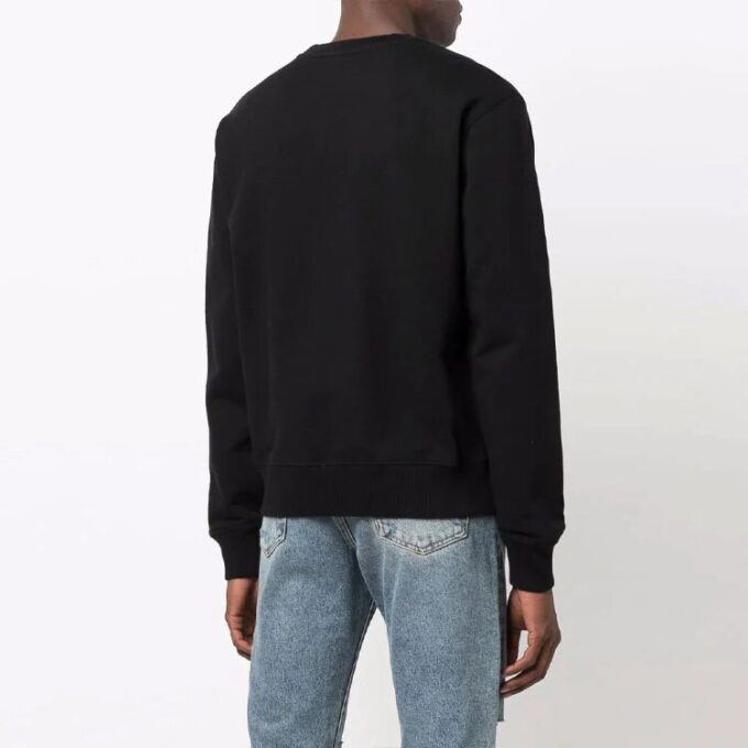Off-White Herre FW21 Logo Rundhalset Pullover Svart