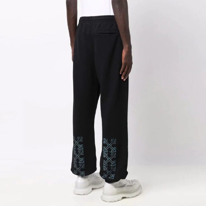 Off-White Herre FW21 Logo Sportsbukser/Joggebukser Svart