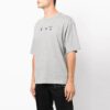 Off-White Herre FW21 Logo-trykk Kortærmet Løs Passform Grå T-skjorte