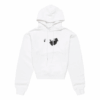 Off-White Herre FW21 Logo-trykk Pullover Løs versjon Hvit