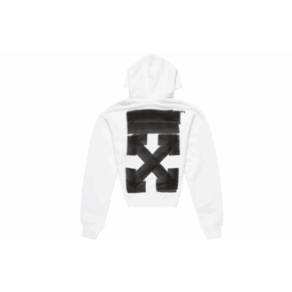 Off-White Herre FW21 Logo-trykk Pullover Løs versjon Hvit