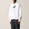 Off-White Herre FW21 Logo-trykk Pullover Løs versjon Hvit