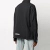 Off-White Herre FW21 Løs passform med lommedetaljer og halv glidelås, svart