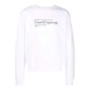 Off-White Herre FW21 Maleri-mønster Rundhalset genser Slim Fit Hvit