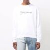 Off-White Herre FW21 Maleri-mønster Rundhalset genser Slim Fit Hvit