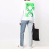 Off-White Herre FW21 Maleri-mønster Rundhalset genser Slim Fit Hvit